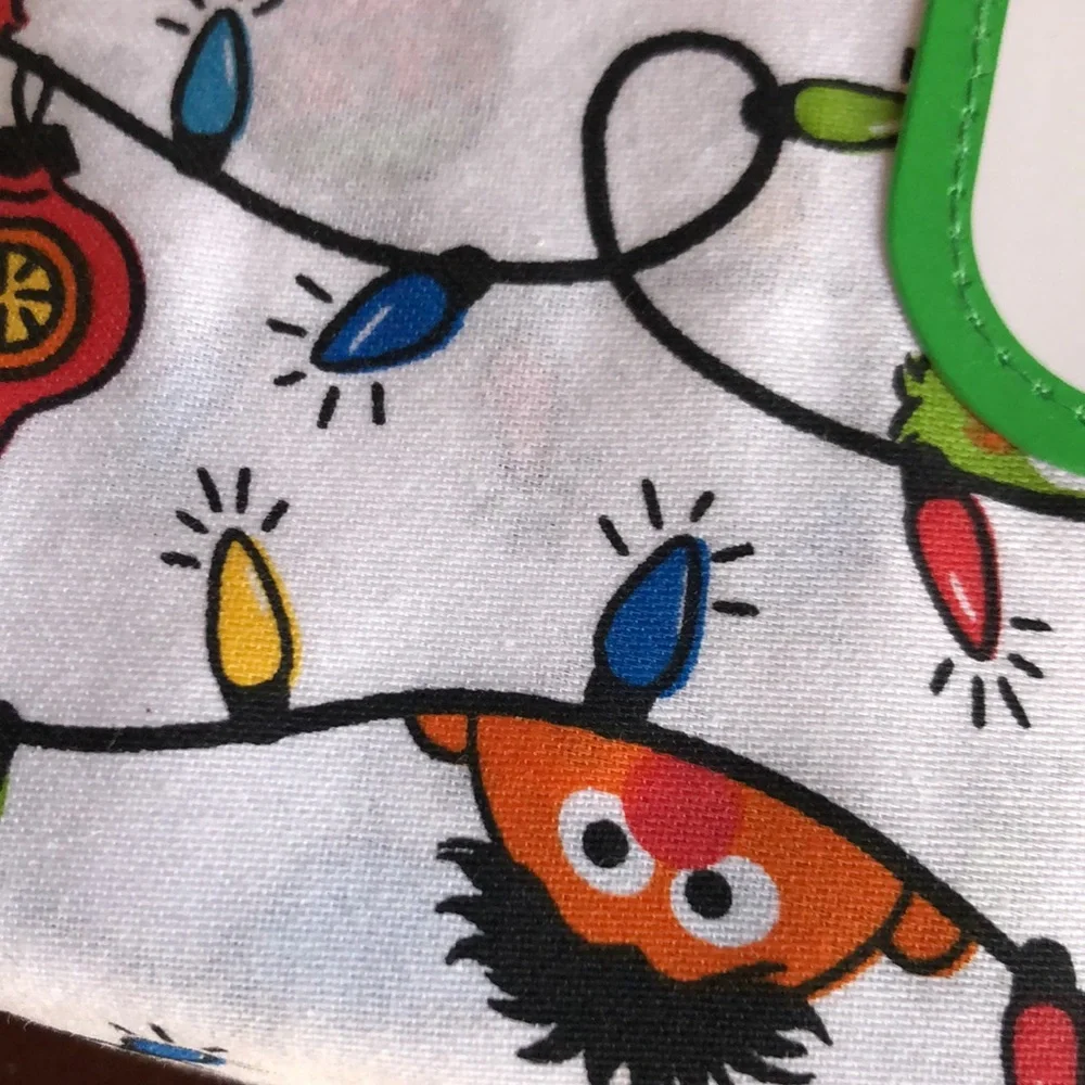 Sesame Street Colorful Christmas Holiday Twin Sheet Set
